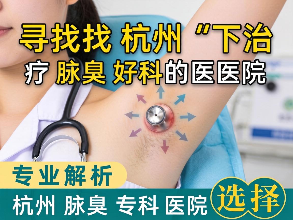 寻找杭州治疗腋臭好的医院，专业解析杭州腋臭专科医院选择