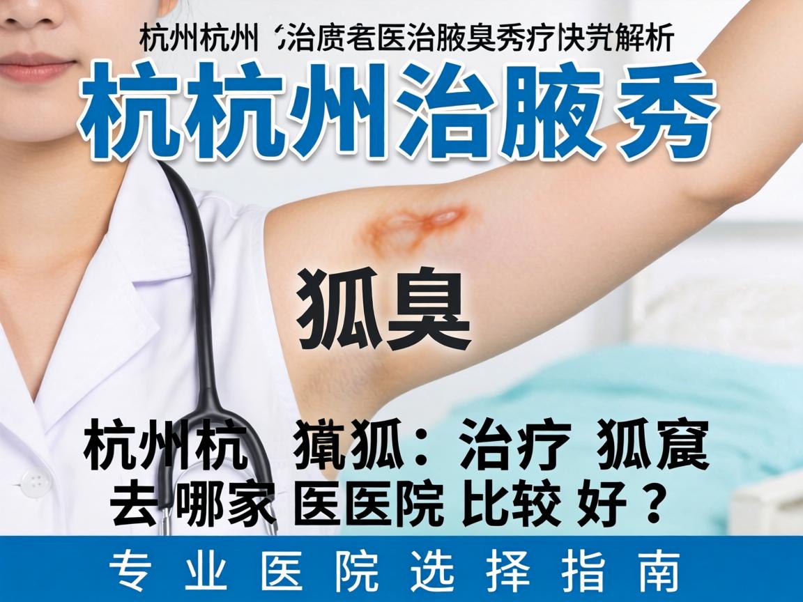 杭州腋秀解析，杭州治疗狐臭去哪家医院比较好？专业医院选择指南
