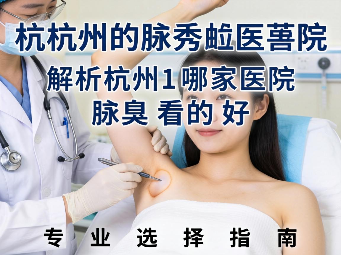 杭州腋秀医院解析，杭州哪家医院腋臭看的好，专业选择指南