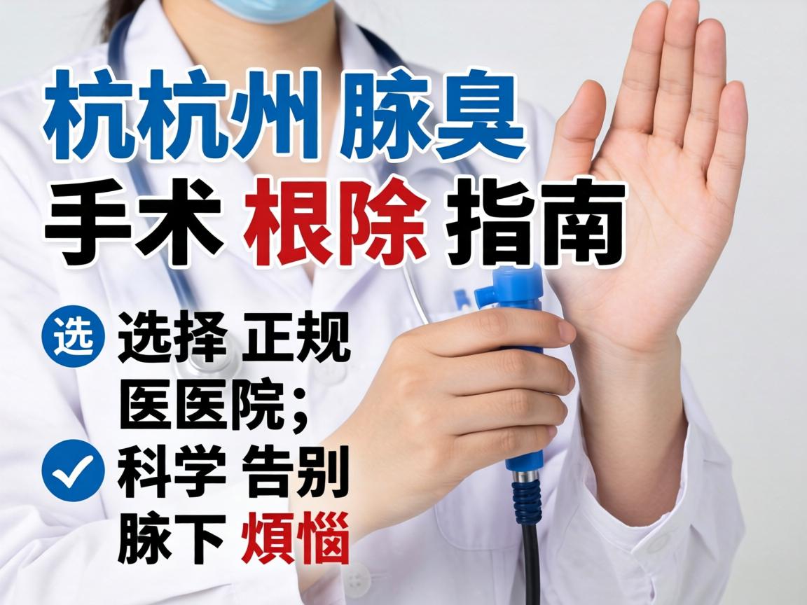 杭州腋臭手术根除指南，选择正规医院，科学告别腋下烦恼