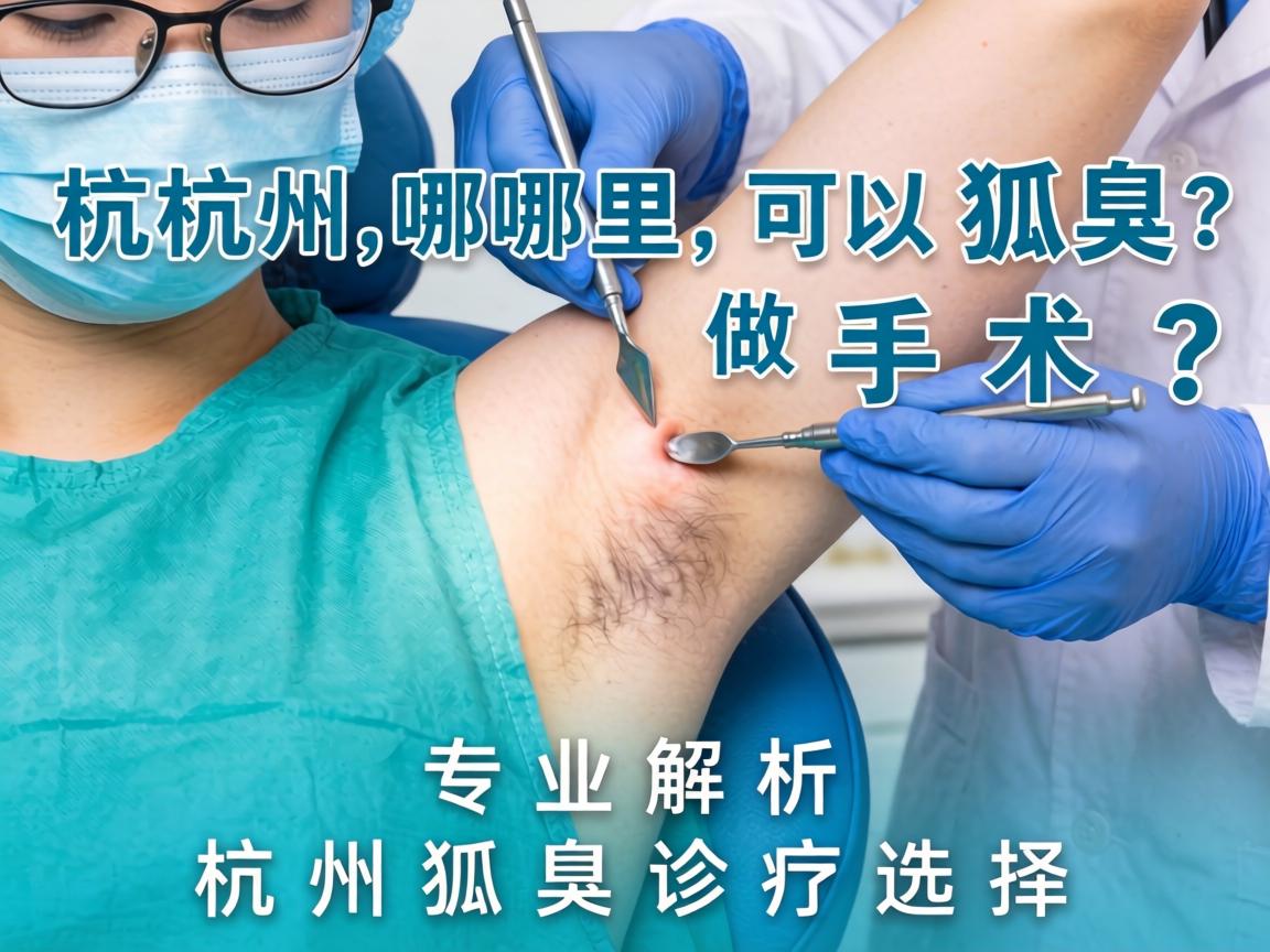 杭州哪里可以做狐臭手术？专业解析杭州狐臭诊疗选择