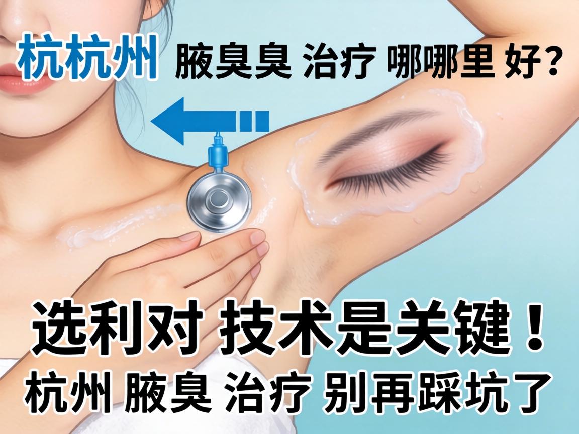 杭州腋臭治疗哪里好？选对技术是关键！杭州腋臭治疗别再踩坑了