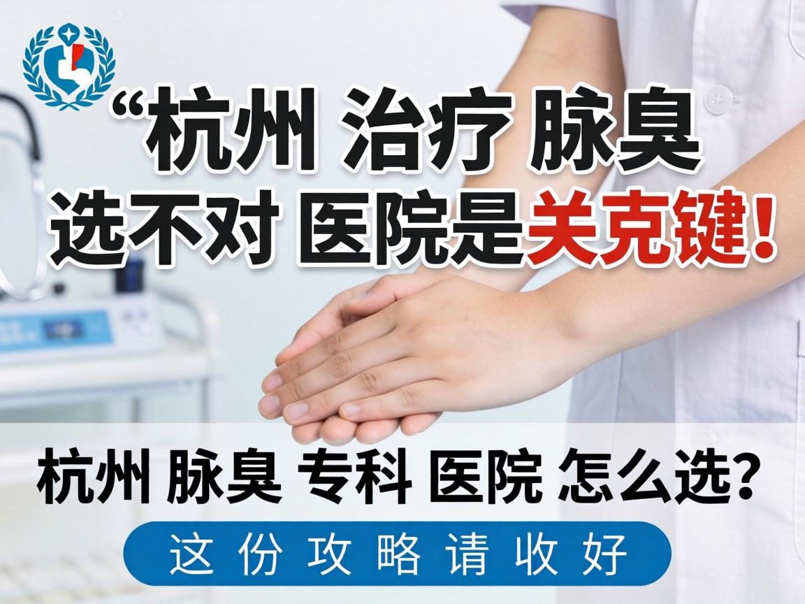 杭州治疗腋臭，选对医院是关键！杭州腋臭专科医院怎么选？这份攻略请收好