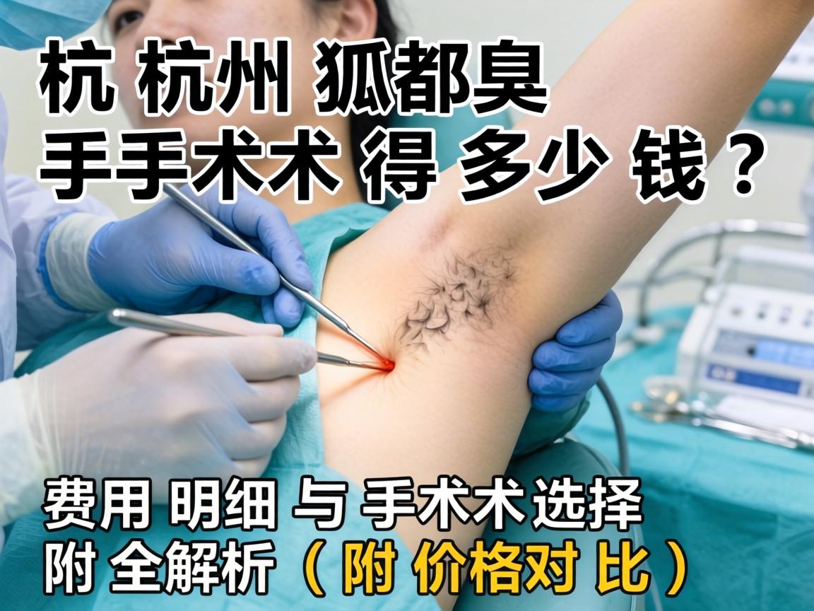 杭州狐臭手术得多少钱？费用明细与手术选择全解析（附价格对比）