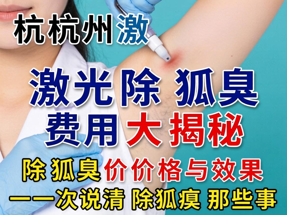 杭州激光除狐臭费用大揭秘，除狐臭价格与效果，一次说清除狐臭那些事