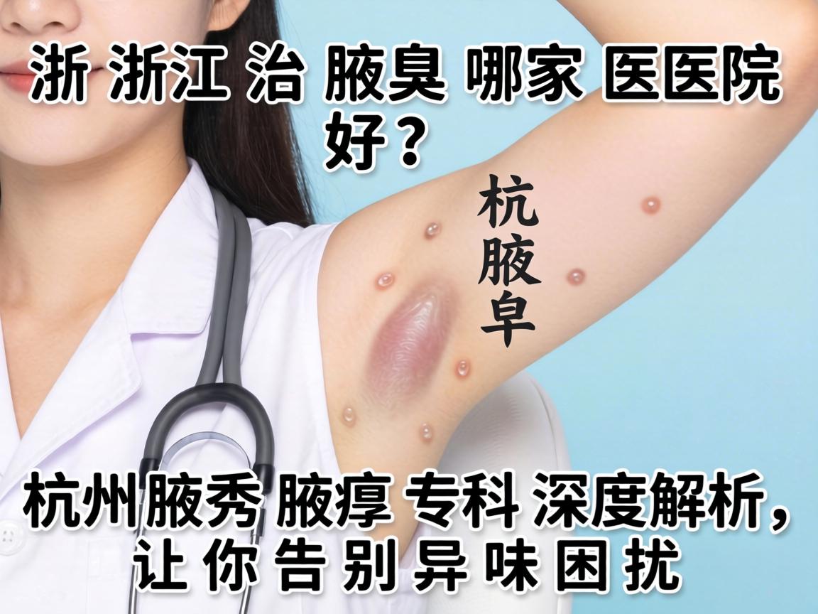 在浙江治腋臭哪家医院好？杭州腋秀腋臭专科深度解析，让你告别异味困扰
