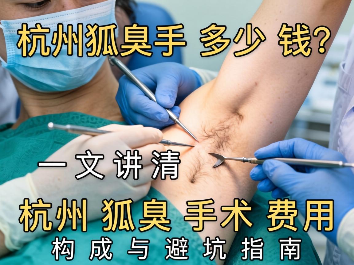 杭州狐臭手术多少钱？一文讲清杭州狐臭手术费用构成与避坑指南