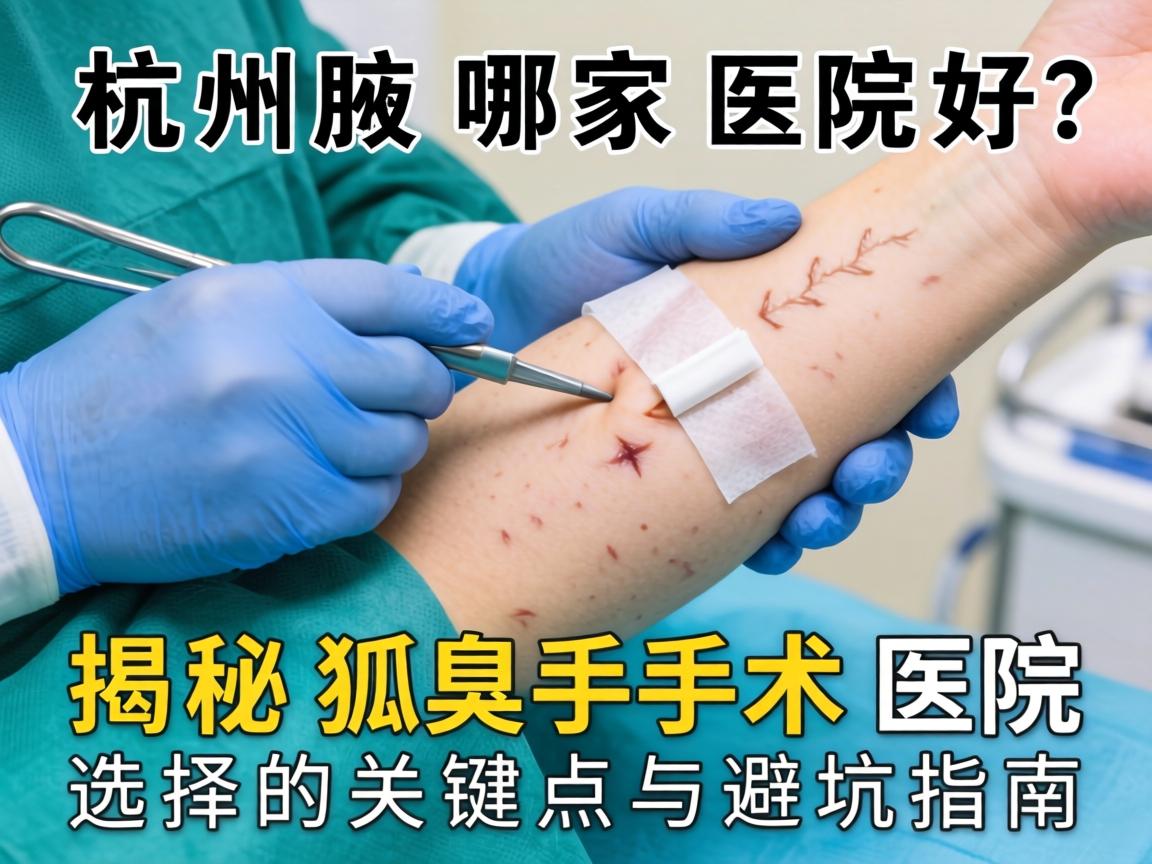杭州腋臭手术哪家医院好？揭秘狐臭手术医院选择的关键点与避坑指南