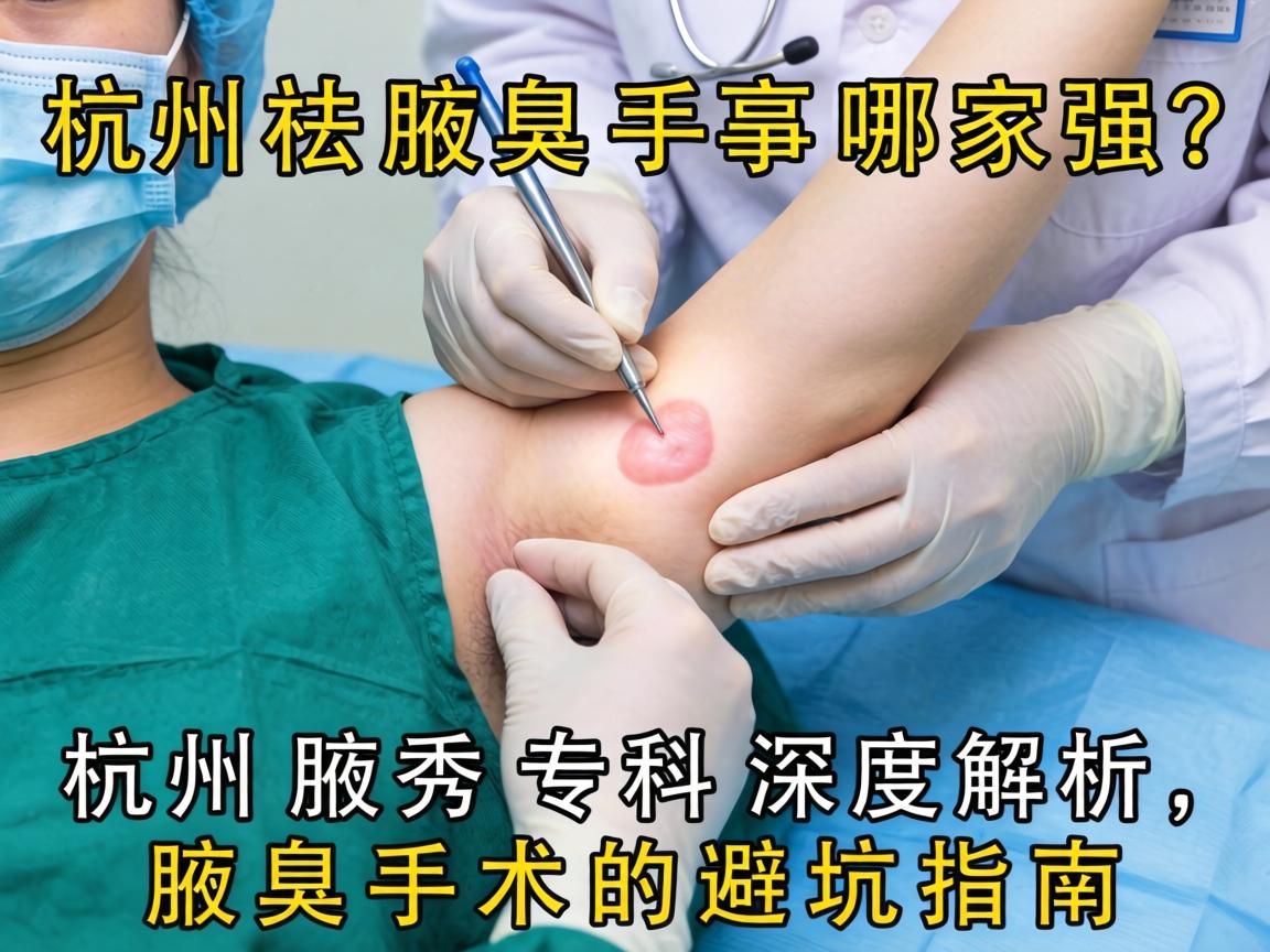杭州祛腋臭手术哪家强？杭州腋秀专科深度解析，腋臭手术的避坑指南