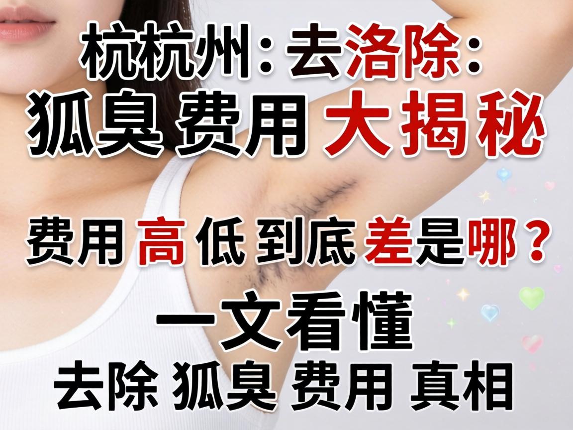 杭州去除狐臭费用大揭秘，费用高低到底差在哪？一文看懂去除狐臭费用真相