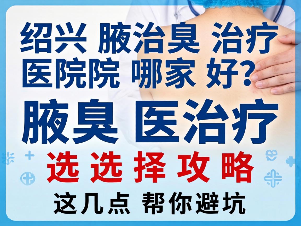绍兴腋臭治疗医院哪家好？腋臭治疗医院选择攻略，这几点帮你避坑