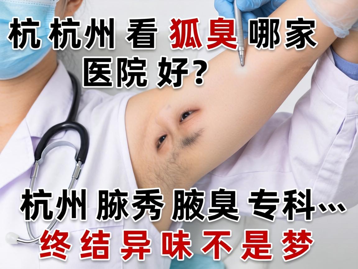 杭州看狐臭哪家医院好？杭州腋秀腋臭专科，终结异味不是梦