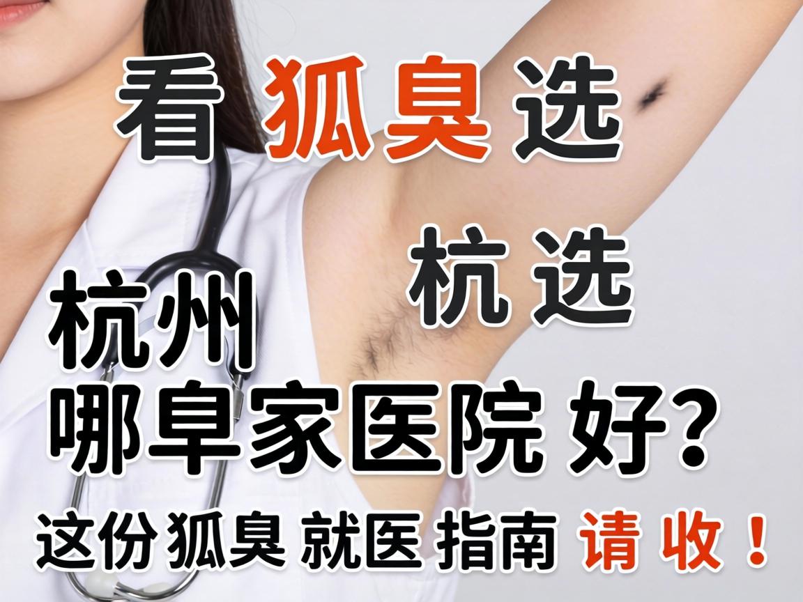 看狐臭选杭州哪家医院好？这份狐臭就医指南请收好！