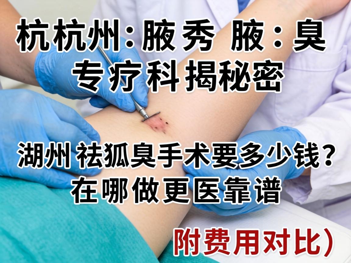 杭州腋秀腋臭专科揭秘，湖州祛狐臭手术要多少钱？在哪做更靠谱？附费用对比）