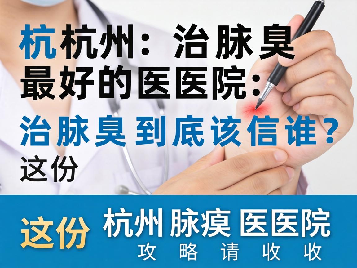 杭州治腋臭最好的医院，治腋臭到底该信谁？这份杭州腋臭医院攻略请收好