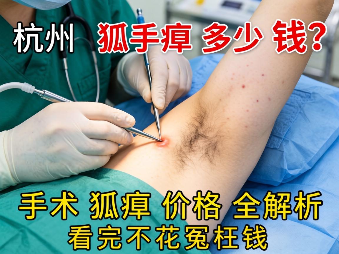 杭州做手术狐臭多少钱？手术狐臭价格全解析，看完不花冤枉钱