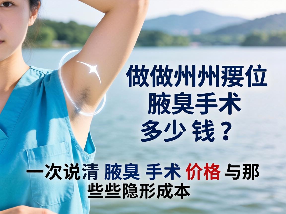 在湖州做腋臭手术多少钱？一次说清腋臭手术价格与那些隐形成本