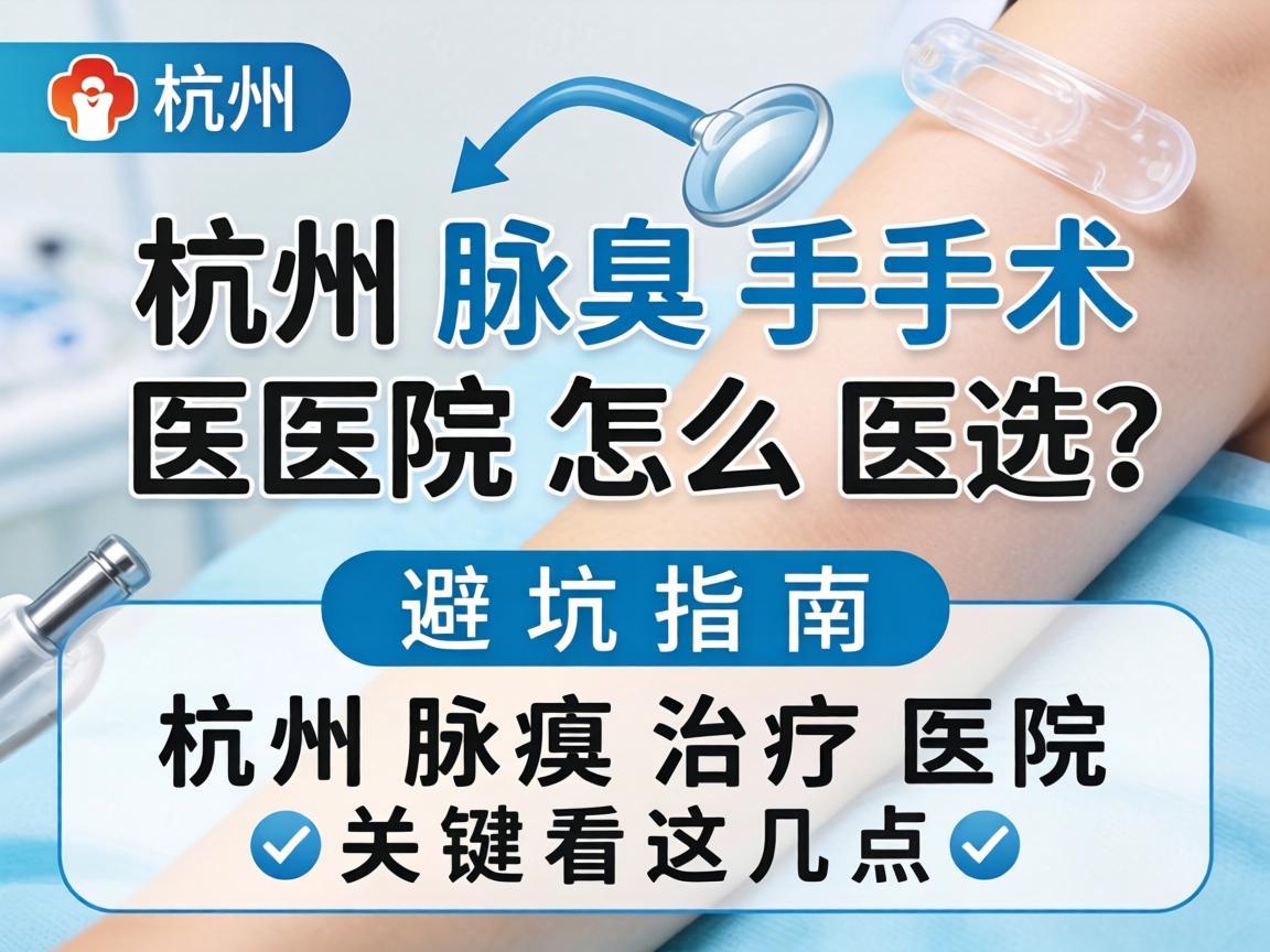 杭州腋臭医院怎么选？杭州腋臭手术医院避坑指南，杭州腋臭治疗医院关键看这几点