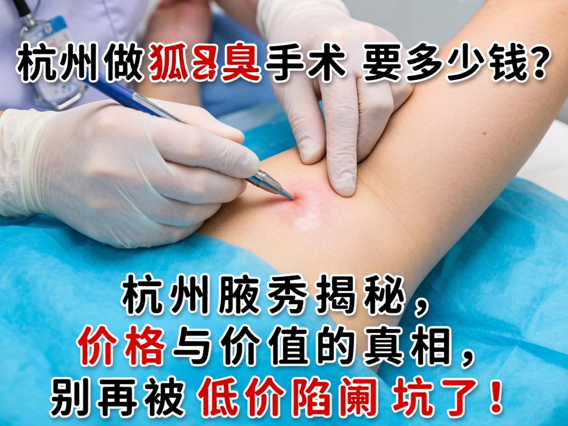 杭州做狐臭手术要多少钱？杭州腋秀揭秘，价格与价值的真相，别再被低价陷阱坑了！
