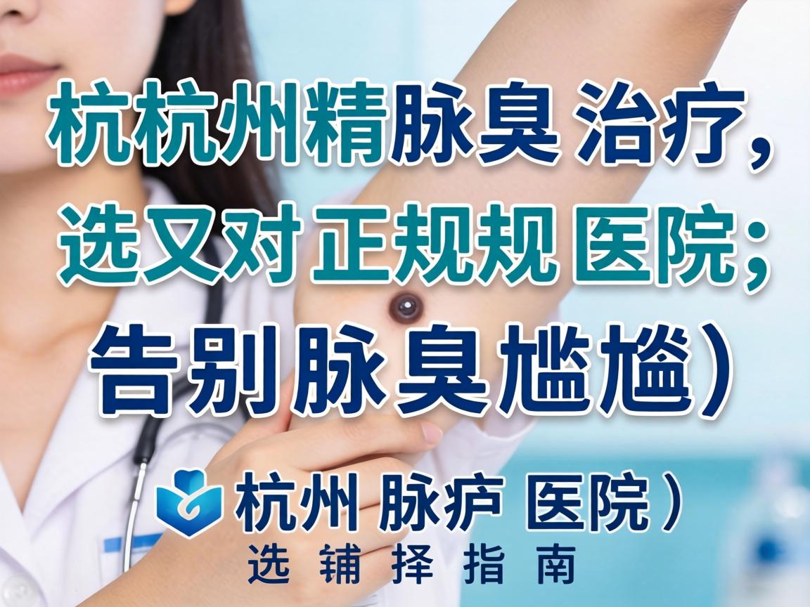 杭州腋臭治疗，选对正规医院，告别腋臭尴尬（杭州腋臭医院选择指南）