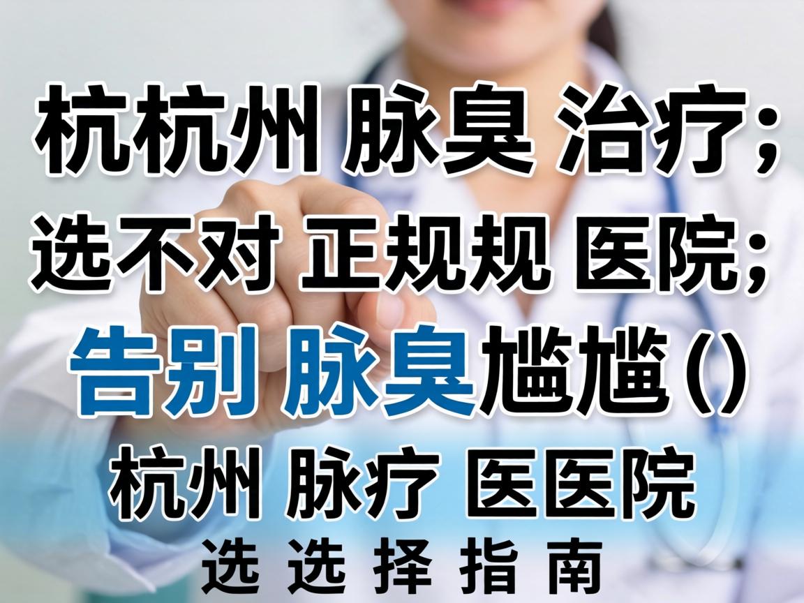 杭州腋臭治疗，选对正规医院，告别腋臭尴尬（杭州腋臭医院选择指南）