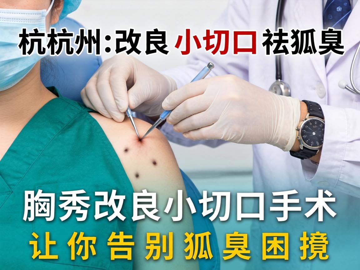 杭州改良小切口祛狐臭，腋秀改良小切口手术，让你告别狐臭困扰