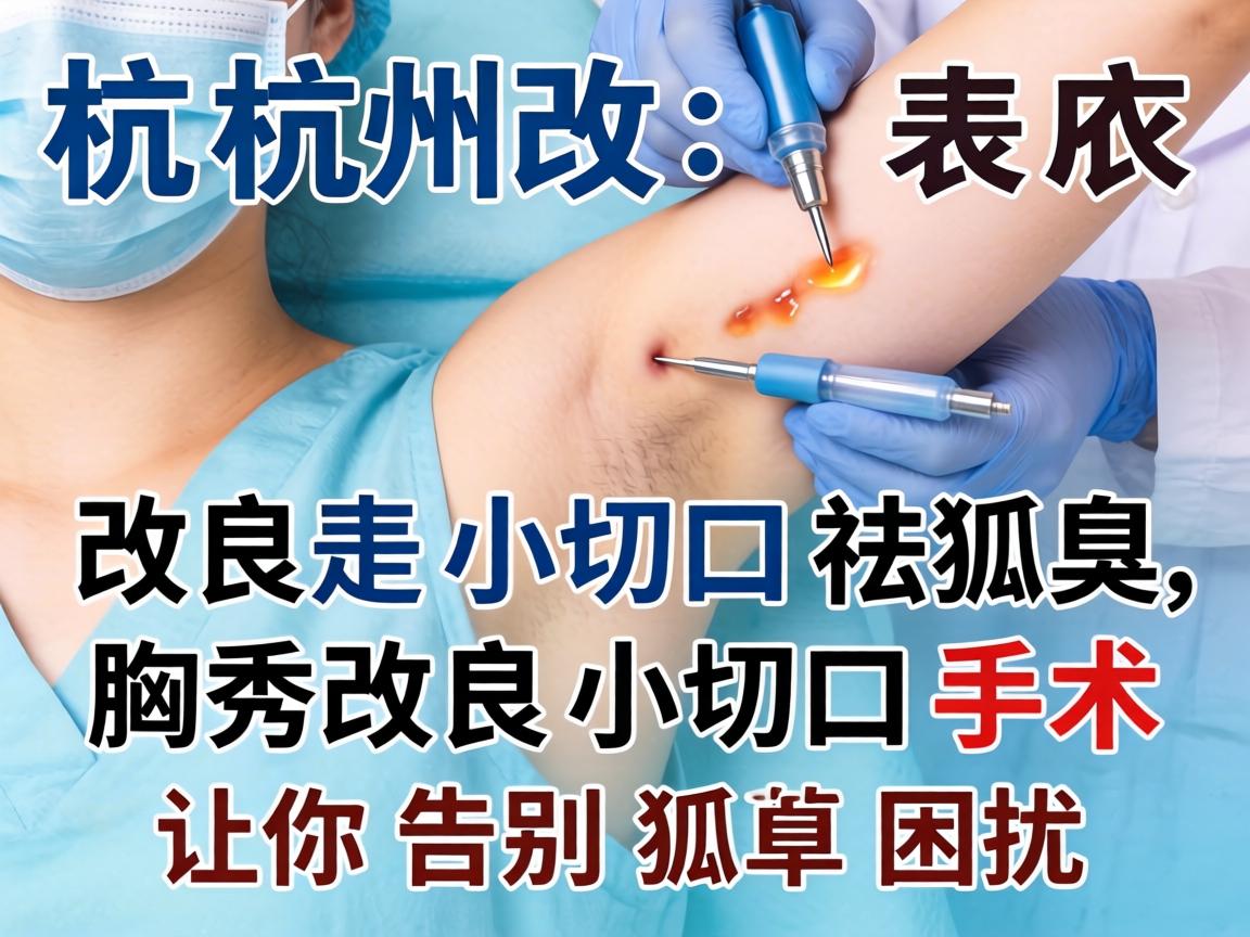 杭州改良小切口祛狐臭，腋秀改良小切口手术，让你告别狐臭困扰