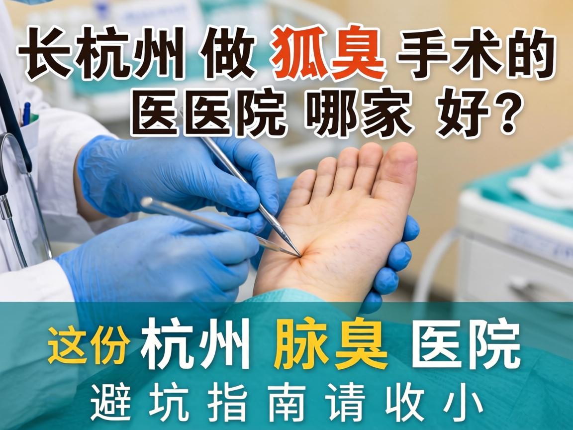杭州做狐臭手术的医院哪家好？这份杭州腋臭医院避坑指南请收好