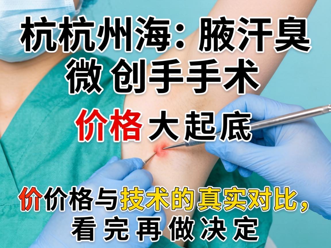 杭州腋臭微创手术价格大起底，价格与技术的真实对比，看完再做决定