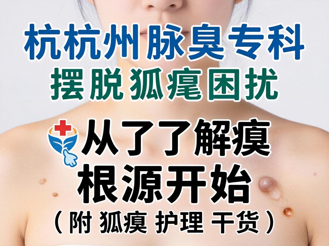 杭州腋臭专科，摆脱狐臭困扰，从了解腋臭根源开始（附狐臭护理干货）