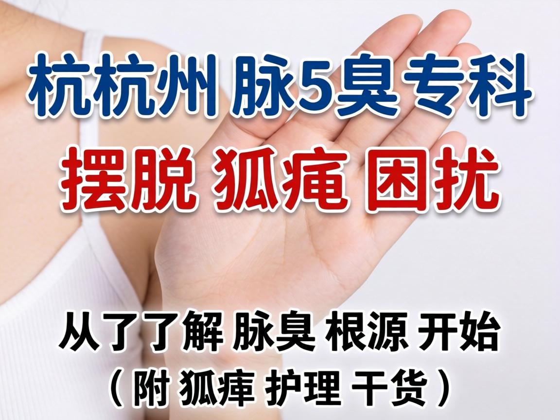 杭州腋臭专科，摆脱狐臭困扰，从了解腋臭根源开始（附狐臭护理干货）