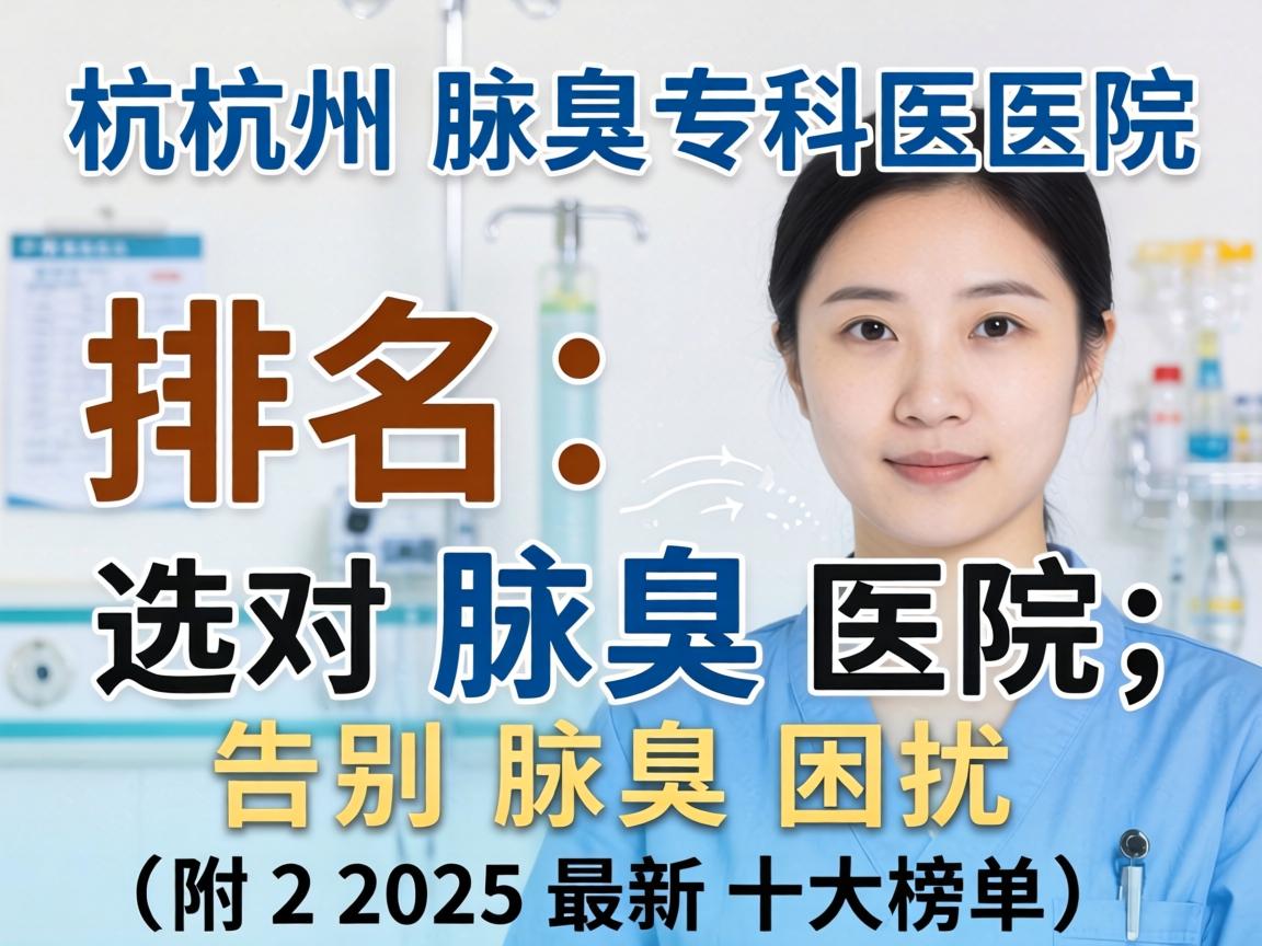 杭州腋臭专科医院排名，选对腋臭医院，告别腋臭困扰（附2025最新十大榜单）