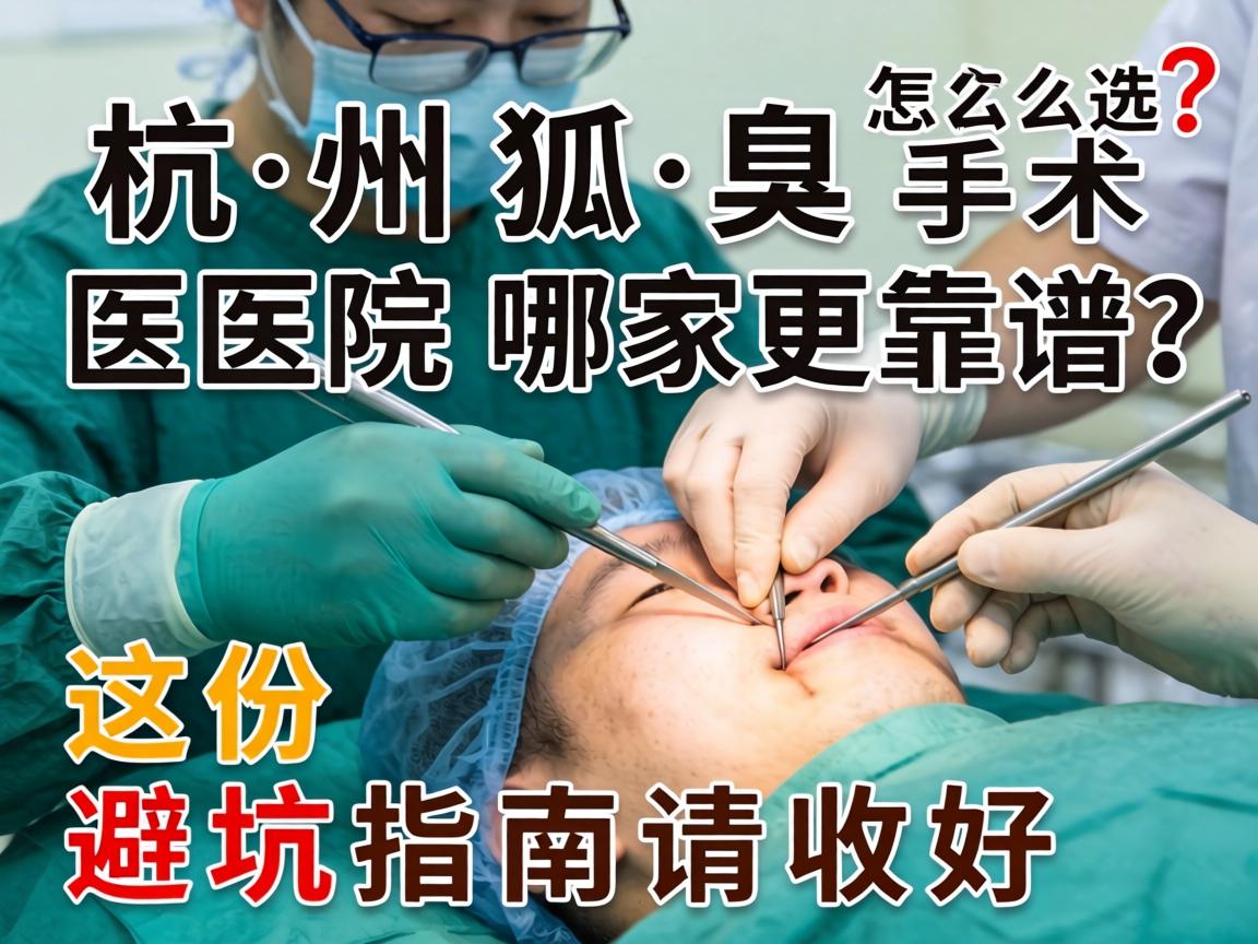 杭州狐臭手术医院怎么选？杭州狐臭手术医院哪家更靠谱？这份避坑指南请收好