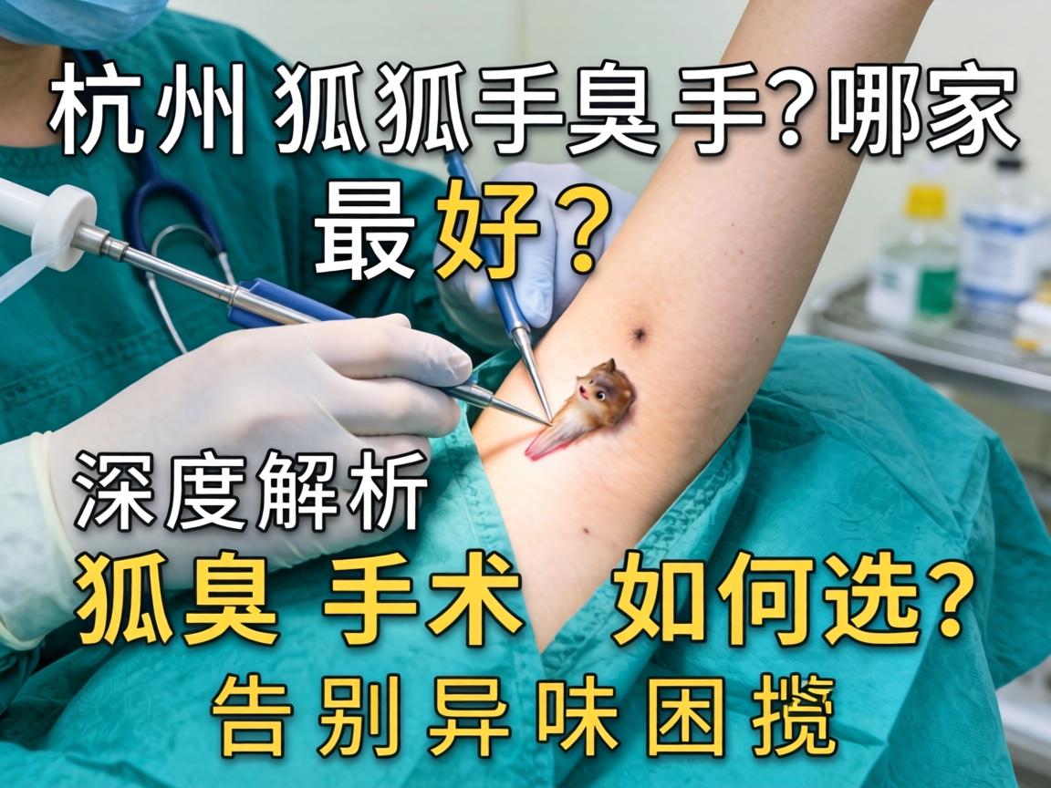 杭州狐臭手术哪家最好？深度解析狐臭手术如何选，告别异味困扰